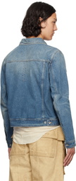 Rick Owens DRKSHDW Indigo Hollywood Trucker Denim Jacket