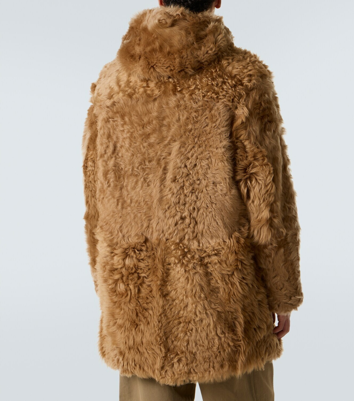 ERL Hooded shearling coat