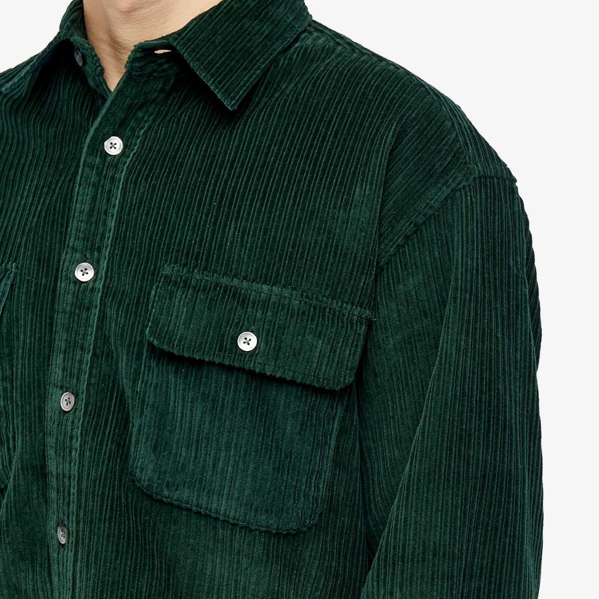 FrizmWORKS Men's Alternate Corduroy Shirt in Dark Green FrizmWORKS