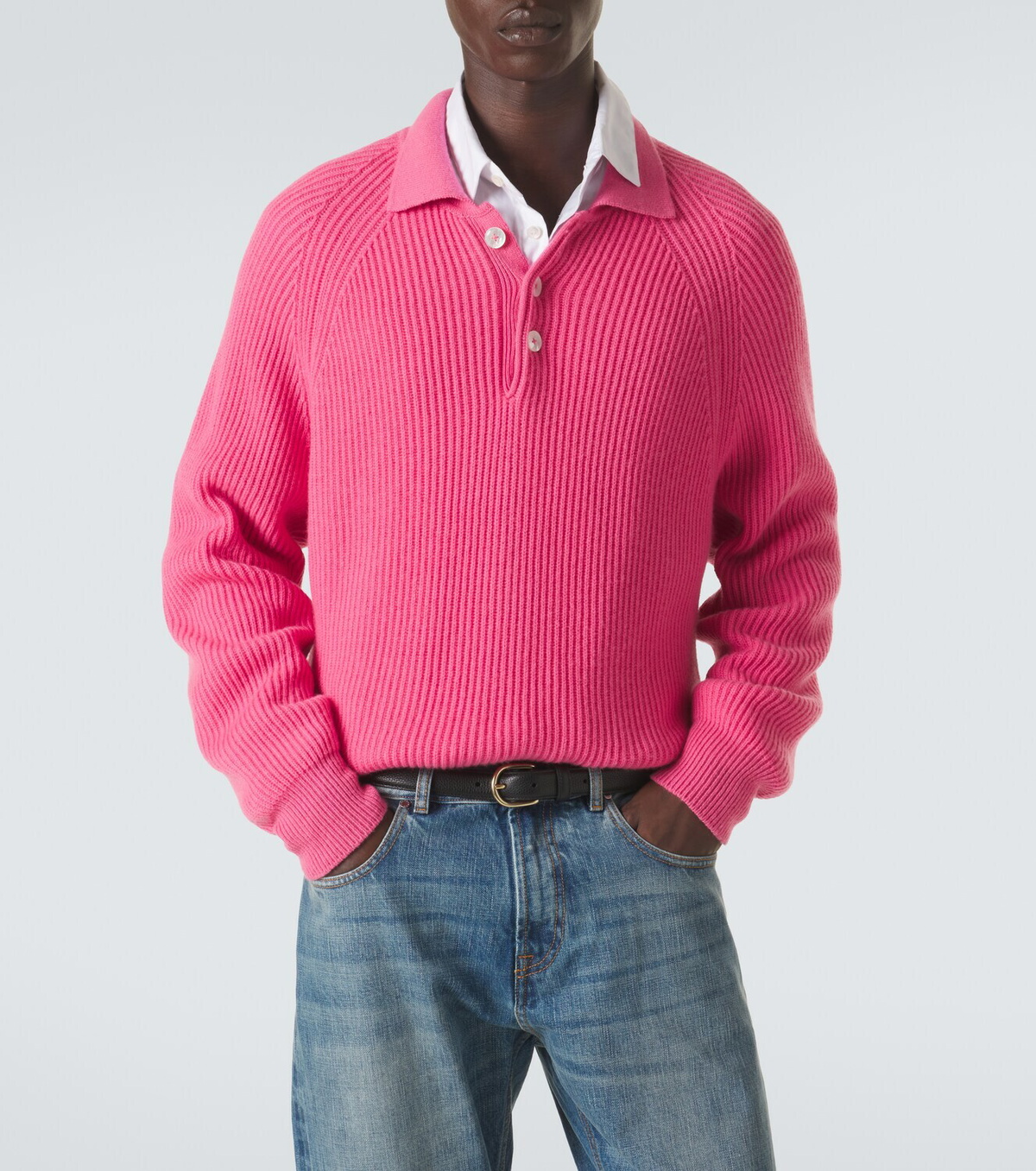 Umit Benan Diana cashmere polo sweater