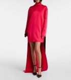 Tom Ford Asymmetric scarf-detail crêpe cocktail dress