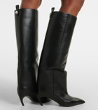 The Attico Lea leather knee-high boots