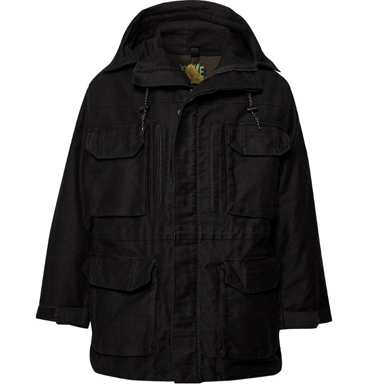 Photo: Cav Empt - Canvas Hooded Parka with Detachable Sherpa and Quilted Shell Liner - Men - Black