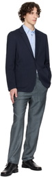 rag & bone Blue Evan Wool-Blend Trousers