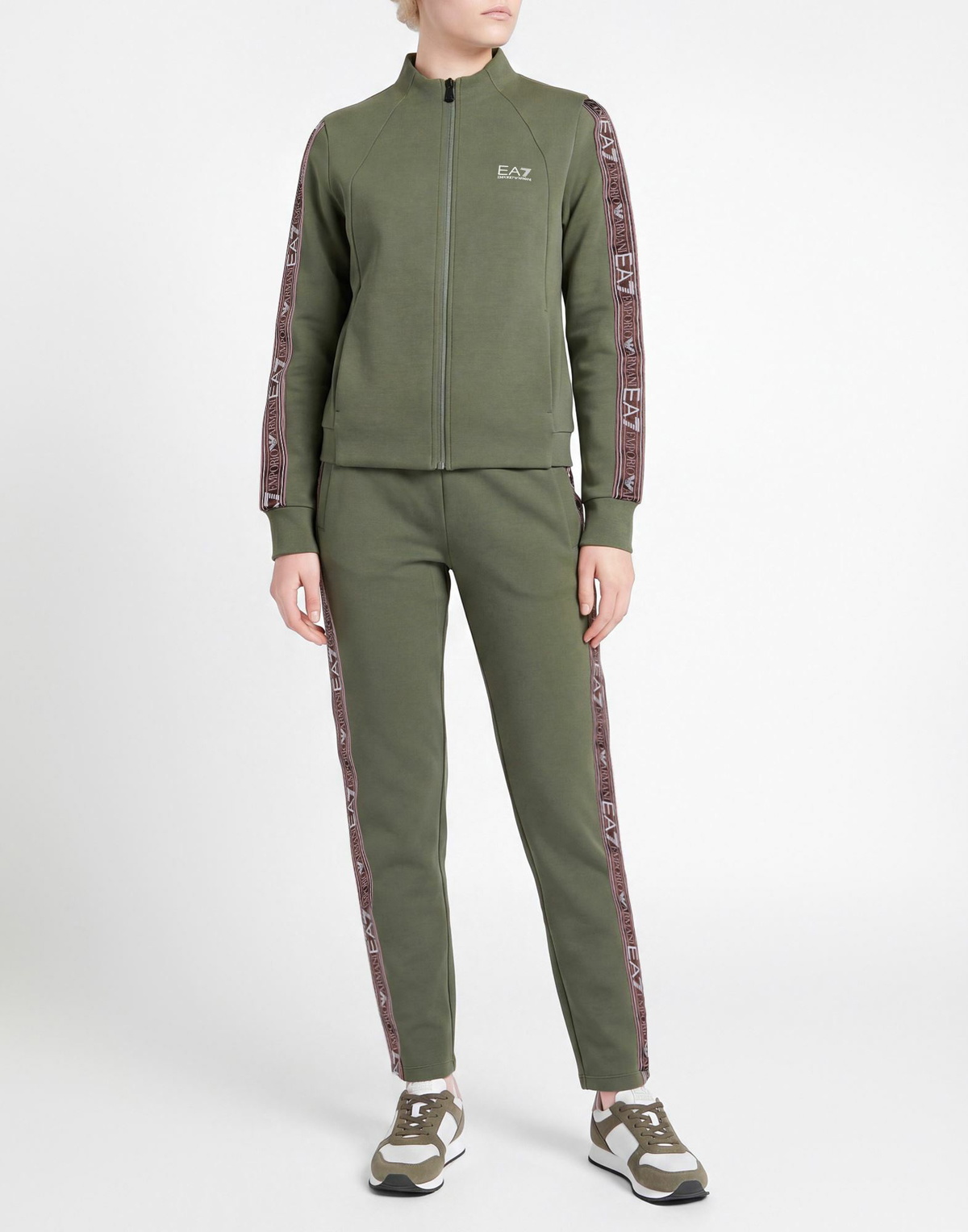 Ea7 Womens Tracksuit Military in Green