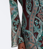 Veronica Beard Daciana printed silk georgette maxi dress