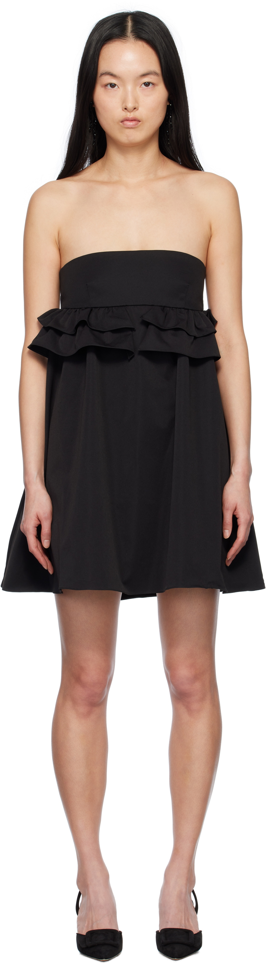 Kika Vargas Black Nicole Minidress