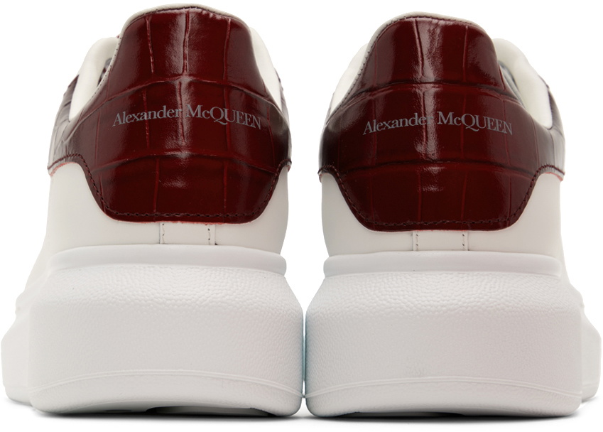 alexander mcqueen white & red oversized sneakers