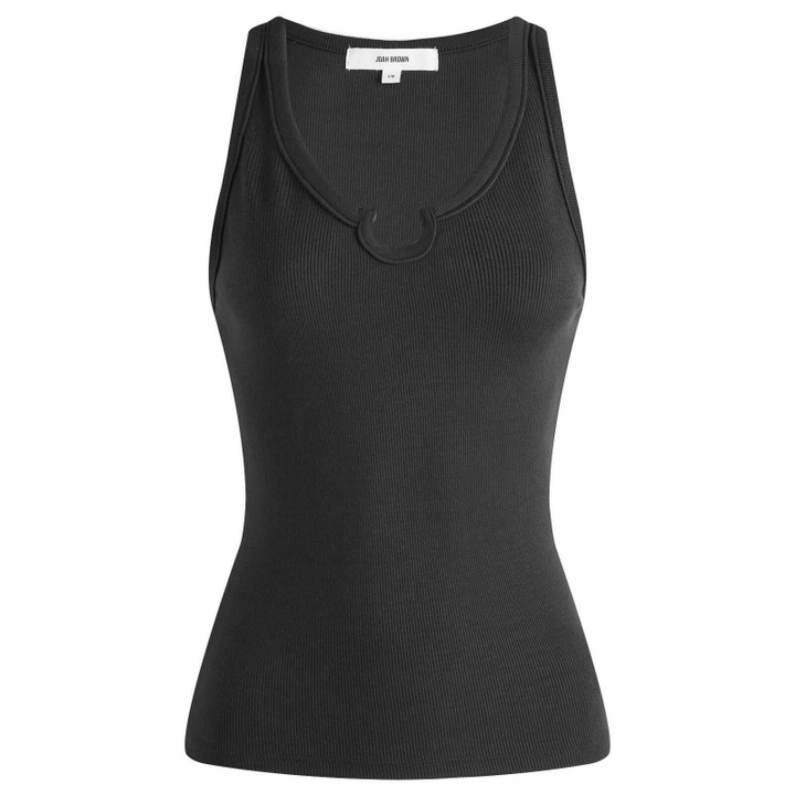 Photo: Joah Brown Women's Henley Tank Top in Vintage Black