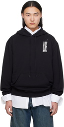MM6 Maison Margiela Black 'Allongé' Hoodie