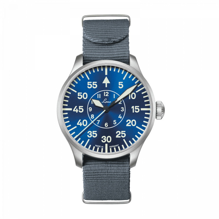 Photo: Laco Aachen Automatic Blue Dial Mens Watch 862101