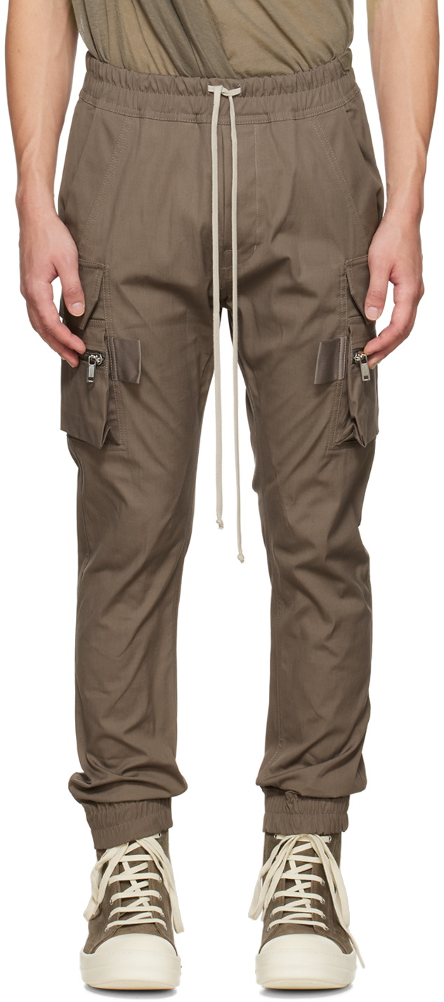 Rick Owens Gray Mastodon Cargo Pants Rick Owens