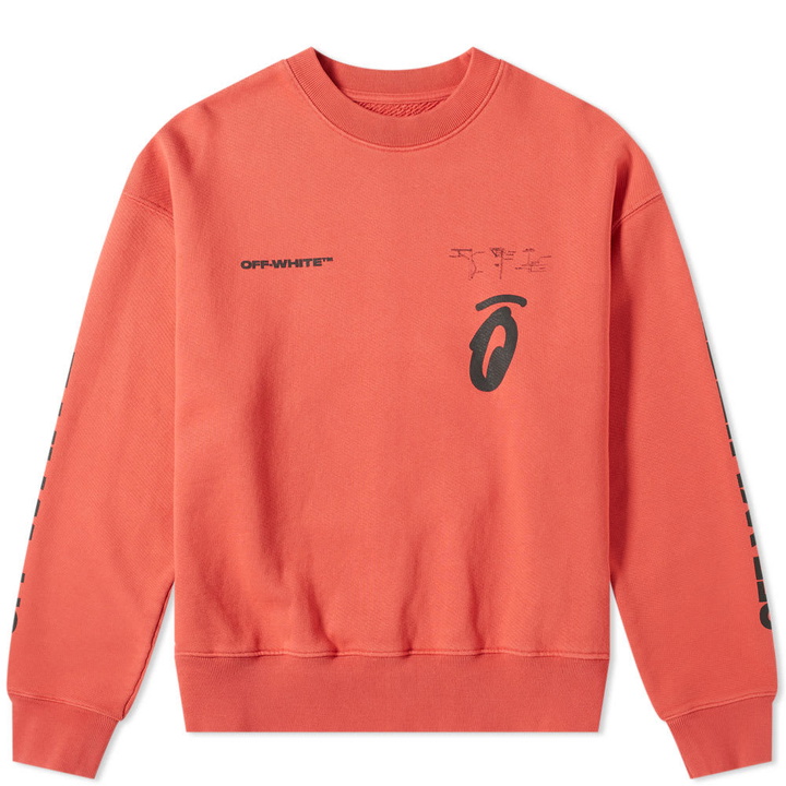 Photo: Off-White Split Halftone Arrows Oversized Crew Sweat