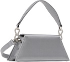 MACH & MACH Gray Double Bow Samantha Small Bag