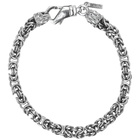 Emanuele Bicocchi Silver Small Byzantine Chain Bracelet