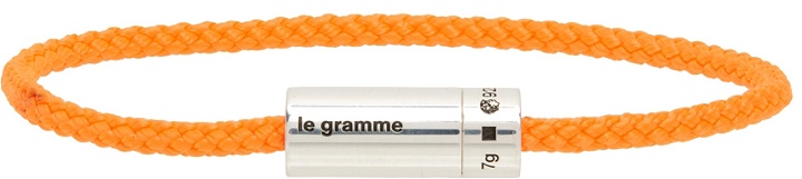 Photo: Le Gramme Orange & Silver 'Le 5 Grammes' Nato Bracelet