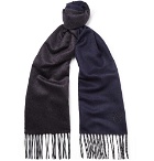 Canali - Silk and Cashmere-Blend Scarf - Men - Navy
