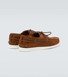 Kiton Suede boat shoes