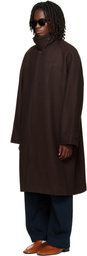 Studio Nicholson Brown Cabo Wool Coat