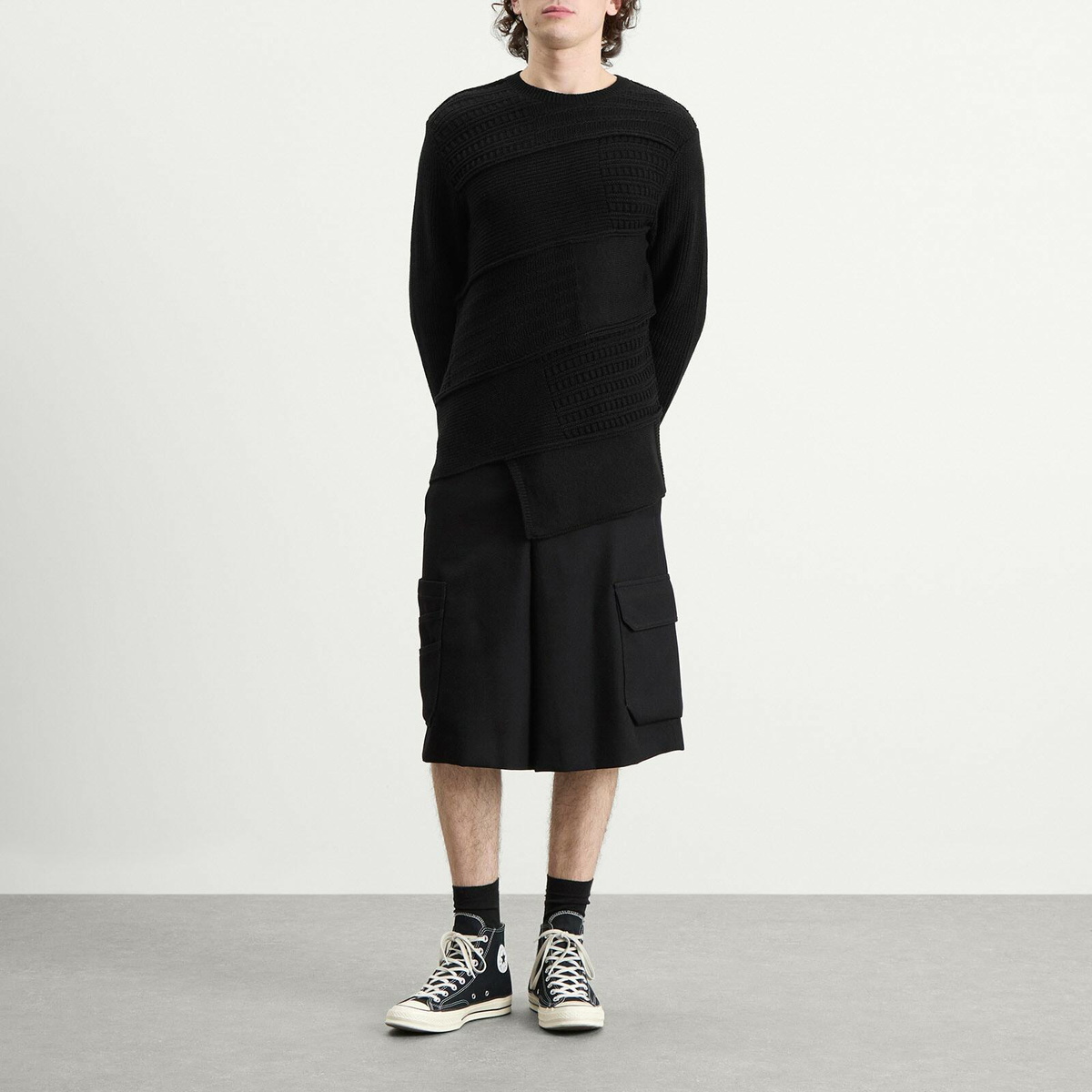Comme des Garçons Men's Cargo Short in Black