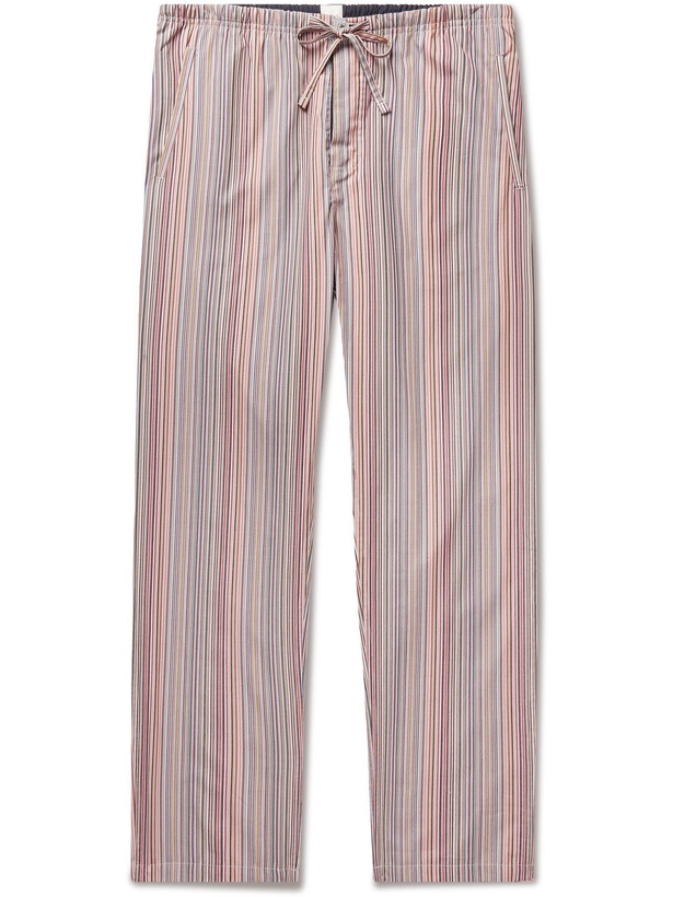 Photo: PAUL SMITH - Striped Cotton-Poplin Pyjama Trousers - Multi