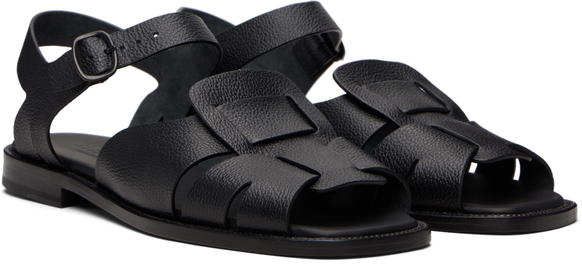 HEREU Black Roca 2 Grainy Veg Tanned Sandals