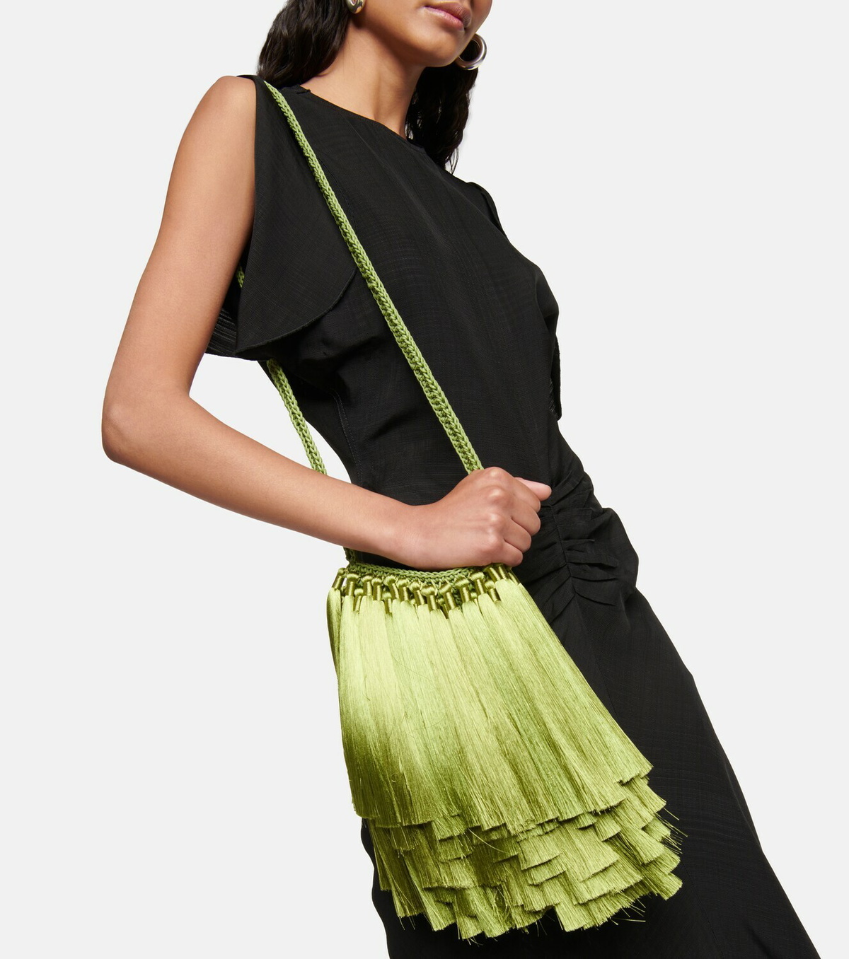 Victoria Beckham - Tassel Mini woven shoulder bag