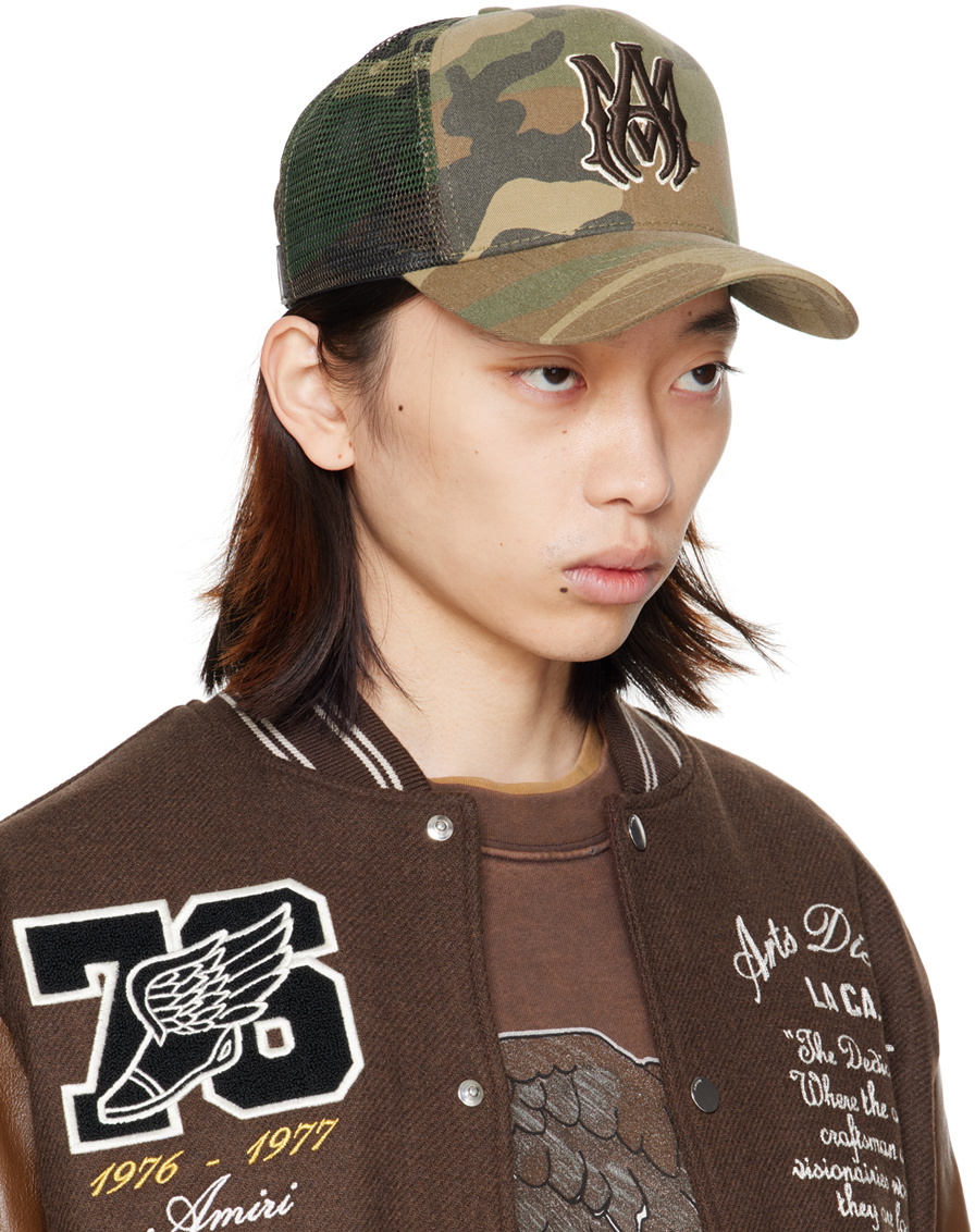 帽子 AMIRI MA TRUCKER HAT AMIRI Khaki MA Trucker Cap Amiri