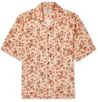 Acne Studios - Simon Camp-Collar Floral-Print Twill Shirt - Orange