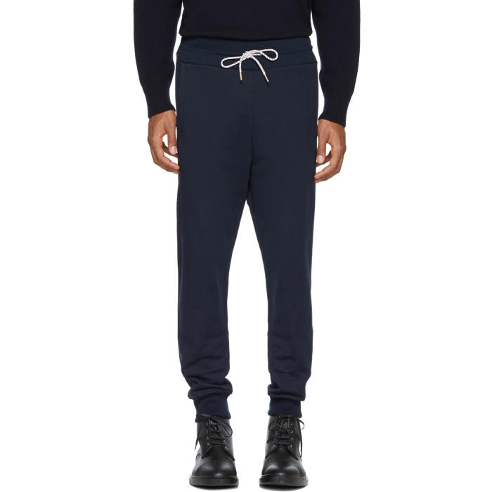 その他 MONCLER GAMME BLEU 17AW Chevron Pants Moncler Gamme Bleu Navy Chevron Logo Lounge Pants Moncler Gamme Bleu