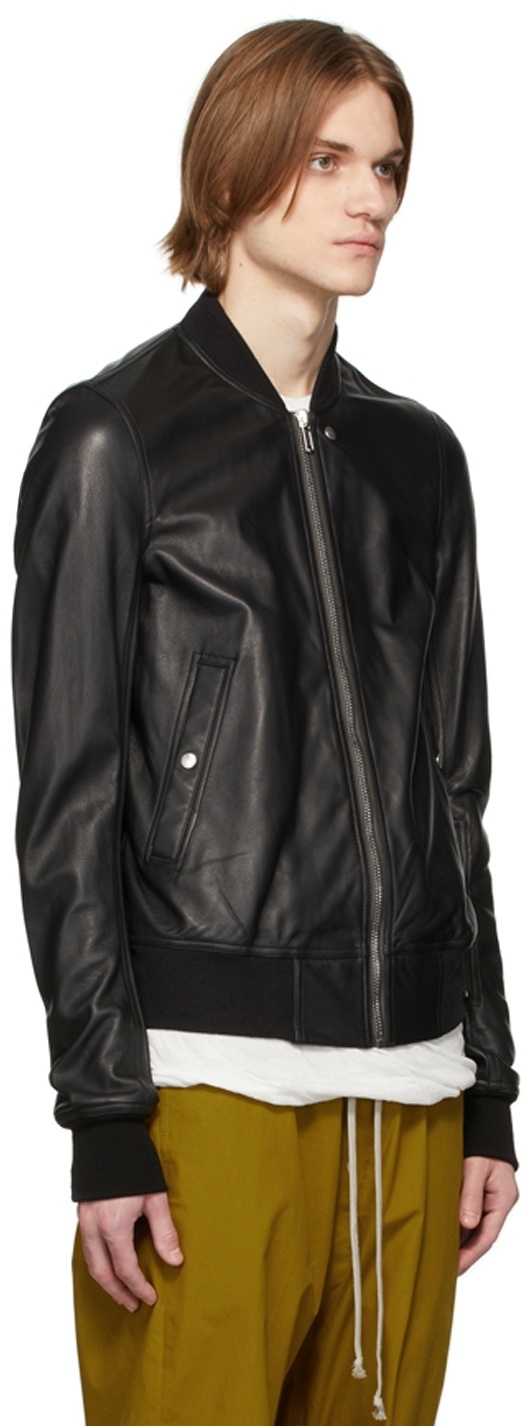 Rick Owens Black Peached Lambskin Jacket Rick Owens