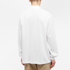 Needles Men's Long Sleeve Mock Neck T-Shirt in White