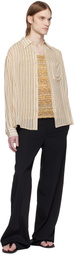 CMMN SWDN Beige Kai Sheer Shirt