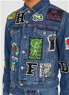 x Keith Haring Denim Jacket in Blue