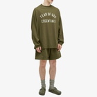 Fear of God ESSENTIALS Men's Long Sleeve Jersey T-Shirt in Military