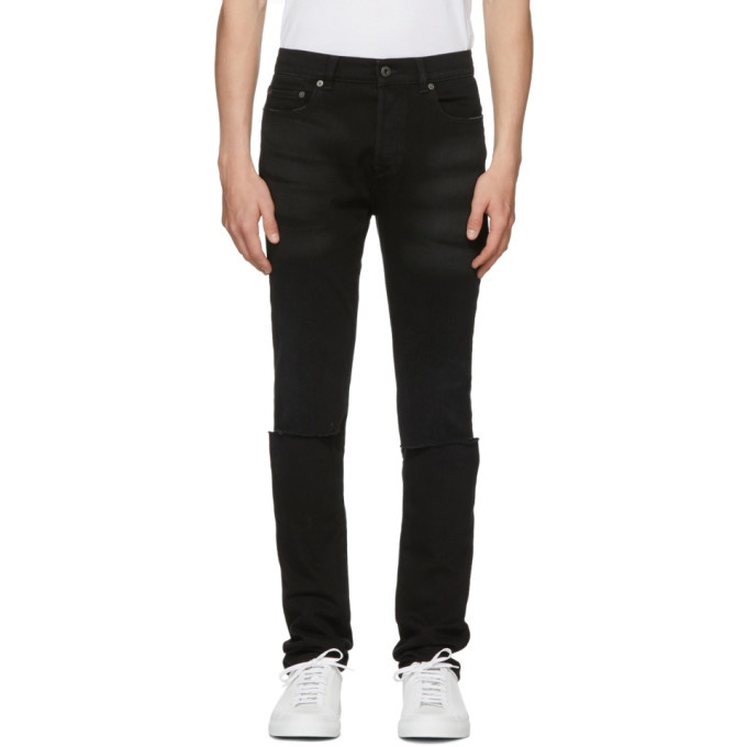 Photo: Valentino Black Slit Knees Skinny Jeans