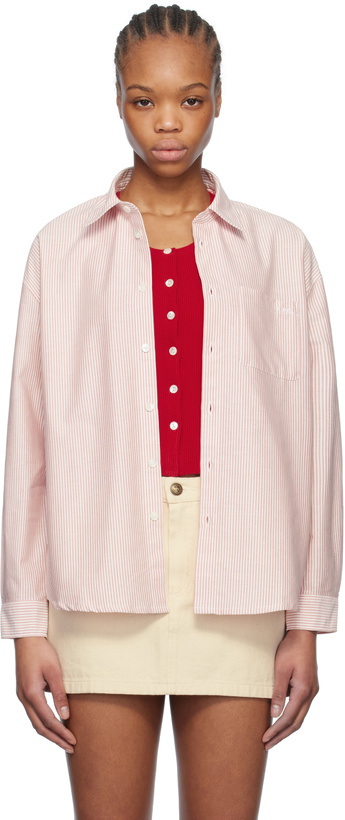 Photo: A.P.C. Red Boyfriend Logo Shirt
