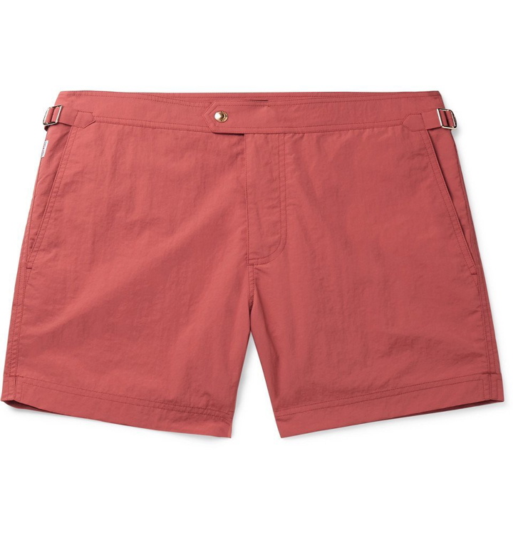 Photo: TOM FORD - Mid-Length Slim-Fit Swim Shorts - Coral