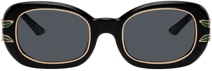 Photo: Casablanca Black Oval Sunglasses
