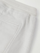 Brunello Cucinelli - Tapered Pleated Cashmere-Blend Jersey Sweatpants - White