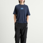 Umbro Men's Iconic Boxy T-Shirt in Dark Navy/Vista Blue