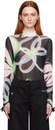 MINJUKIM Multicolor Finger Ribbon Turtleneck