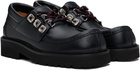 Toga Virilis Black Hard Leather Derbys