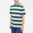 Norse Projects Men's Johannes Varsity Stripe T-Shirt in Varsity Green