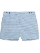 FRESCOBOL CARIOCA - Copacabana Short-Length Printed Swim Shorts - Blue