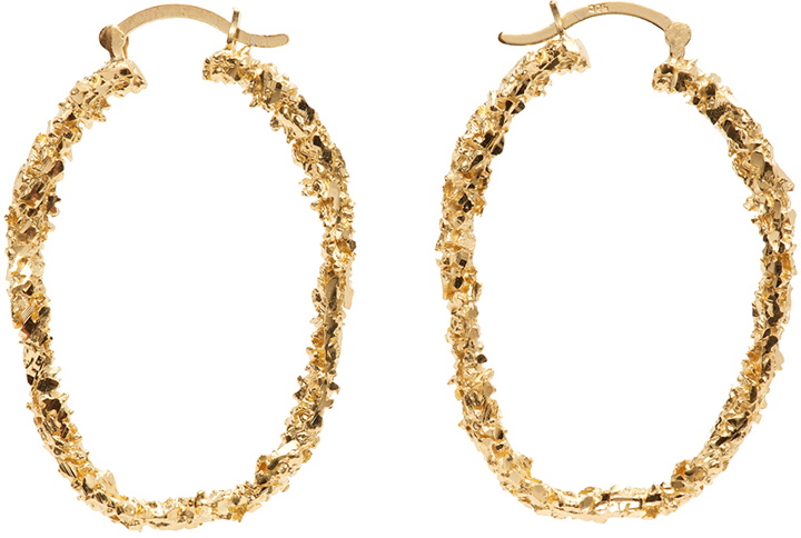 Photo: Veneda Carter Gold VC039 Large Closed Hoop Earrings