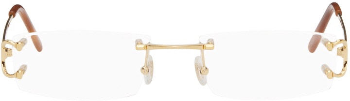 Photo: Cartier Gold Rectangular Glasses