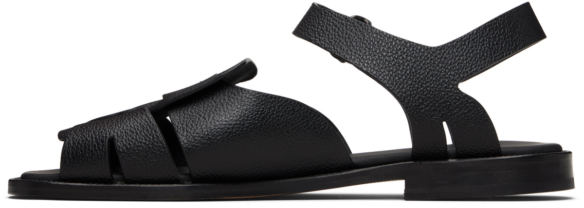 HEREU Black Roca 2 Grainy Veg Tanned Sandals
