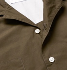 Officine Generale - Don Camp-Collar Cotton-Poplin Shirt - Men - Green