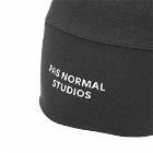 Pas Normal Studios Men's Logo Cycling Beanie in Black